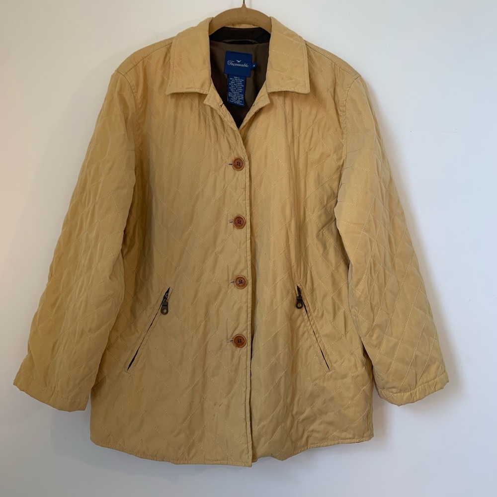 Vintage Faconnable Quilted Chore Jacket Barn Coat Medium